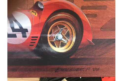 Ferrari P4 Jacques Swaters painted by Pierre Englebert